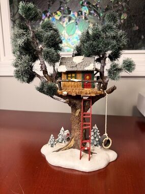 Department 56 the Original Snow Village 'Treetop Tree House' Handpainted Resin
